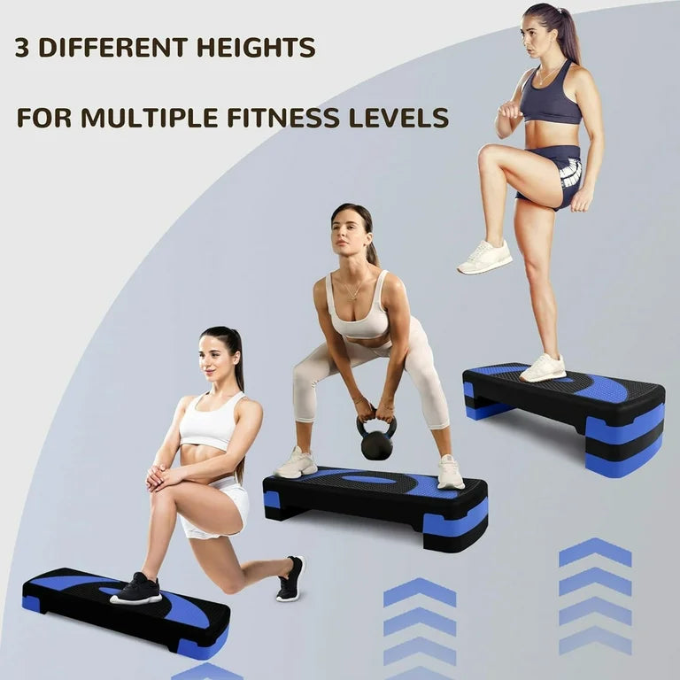Stepper Aérobic Fitness Hauteur réglable Surface antidérapante 80 x 31 x 20 cm