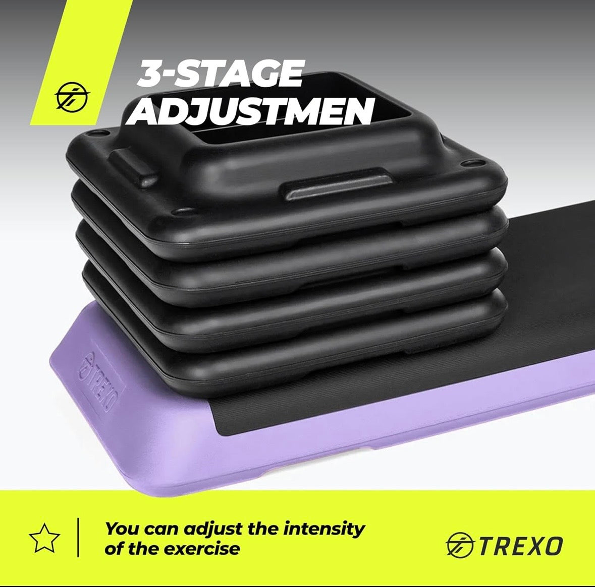 Reebok Step aérobic réglables 3 niveaux antidérapants