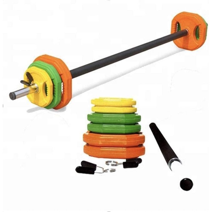 Ensemble de poids d'haltères réglables de 20kg - Multicolore