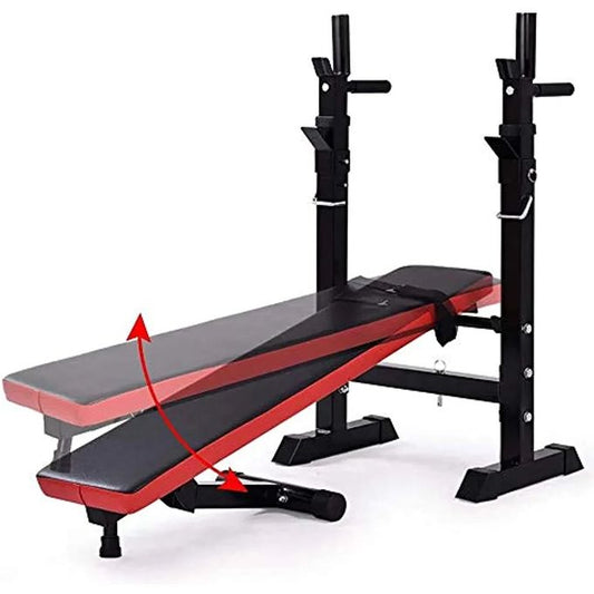 Banc de Musculation Compact, Réglable Banc incliné Multifonction Banc de Fitness Muscu Entrainement Fitness comme Appareil pour abdominaux