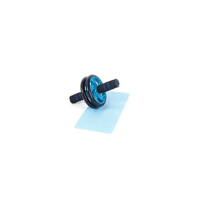 Roue Abdominale avec Tapis pour genou - bleu
