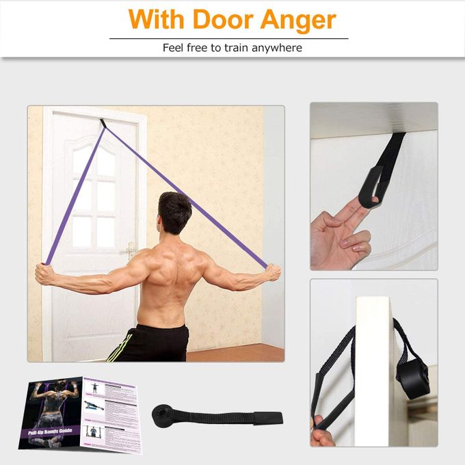 Bande Elastique Traction Musculation pour Exercice,Yoga, Fitness, Gym, Calisthenics, Entrainement Corps, Jambes, Fessier Pull Up - 3,2 Cm