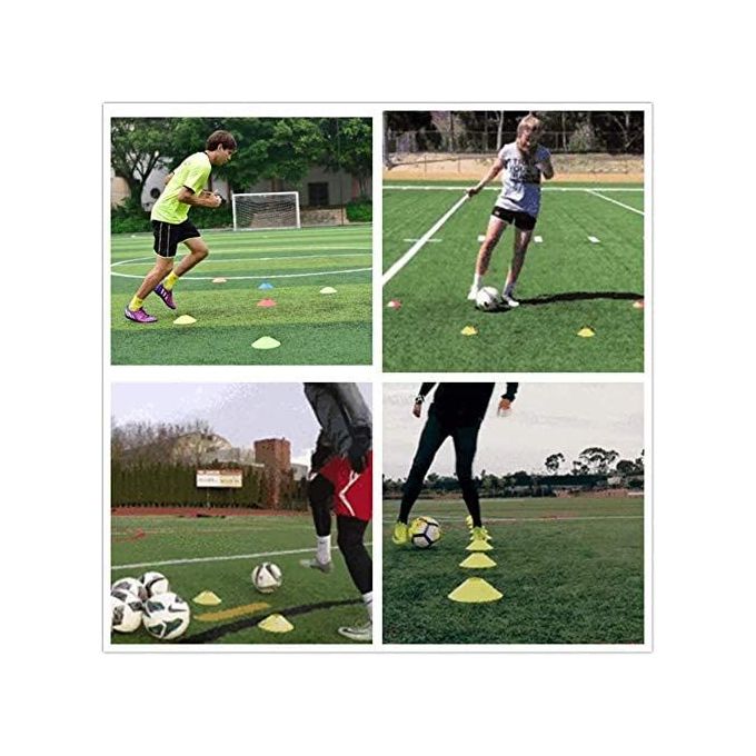 50 cônes en forme de disque pour l’entraînement - Football - Terrains