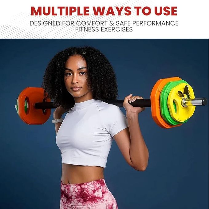 Ensemble de poids d'haltères réglables de 20kg - Multicolore