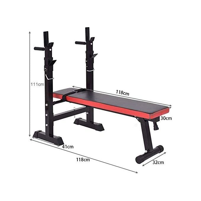 Banc de Musculation Compact, Réglable Banc incliné Multifonction Banc de Fitness Muscu Entrainement Fitness comme Appareil pour abdominaux