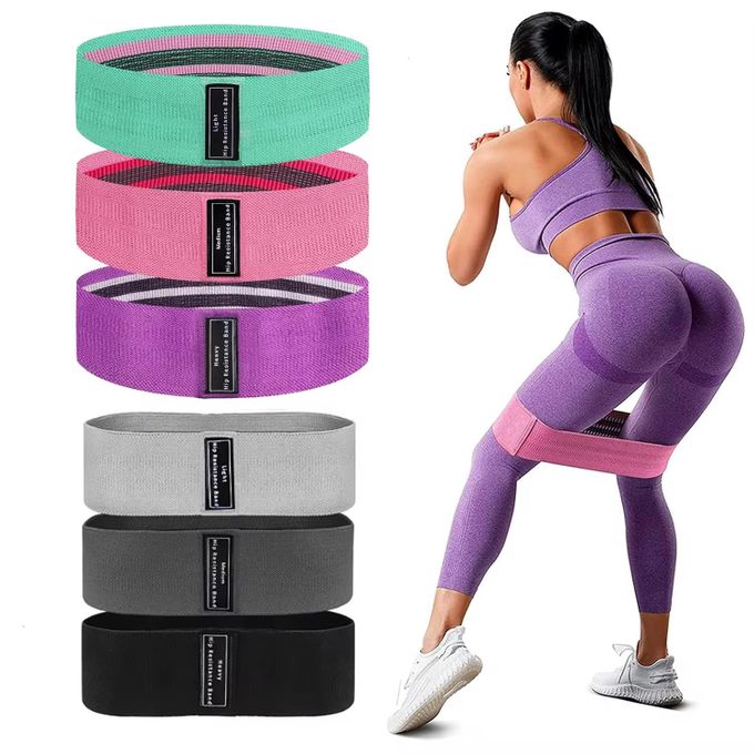 Sac avec 3 Bande de Résistance Hanche Réglable Antidérapante – Élastique Fitness pour Jambes, Fessiers, Squats, Yoga et Entraînement Musculaire pour fitness full body développe cuisse développe fesse naturel développe hanche plat - 3 Pièces c2