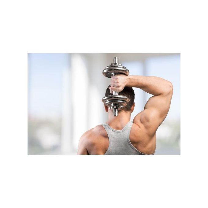 York Fitness Jeu d'halteres chromées de 15 kg - Poids pour Exercices Entraînement de Musculation