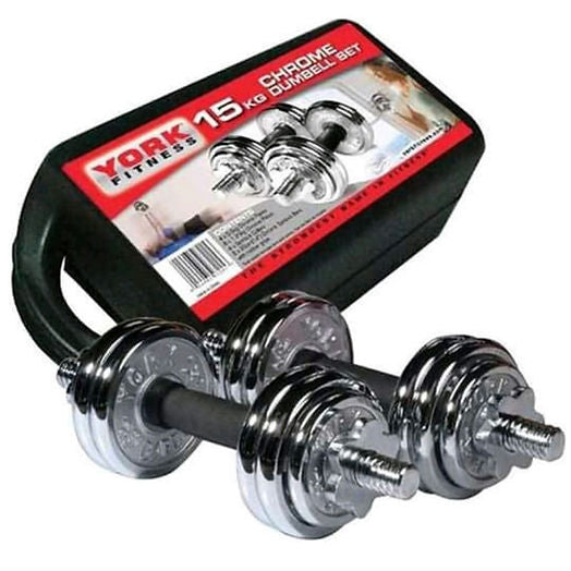 Kit de jeu d’haltères de 15kg dane le mallette