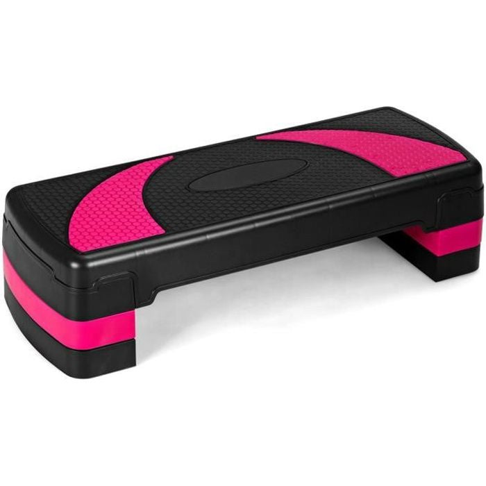 Stepper Aérobic Fitness Hauteur réglable Surface antidérapante 80 x 31 x 20 cm