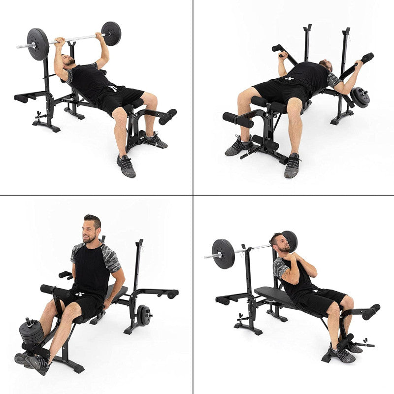 Banc de musculation incliné pour entraînement complet