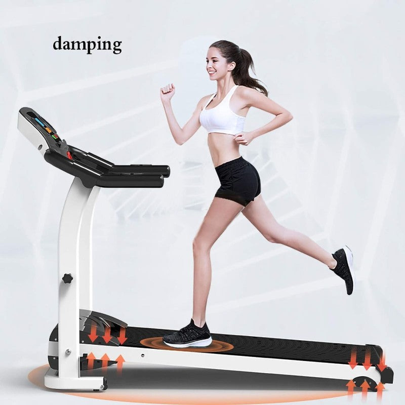 Tapis de Course Pliable Motorisé pour Maison et Bureau, Tapis de Marche Electrique Vitesse réglable jusqu'à 12km/h,