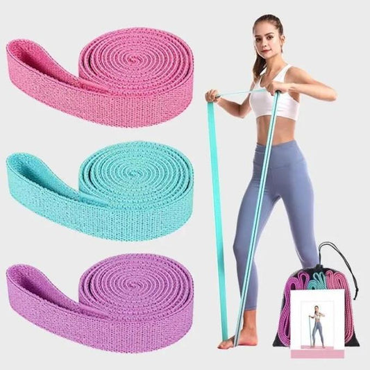 3 Bandes De Résistance ÉlastiqueLatex Pour Salle De Gym, Exercice, Yoga, Pilâtes, Kinésithérapie, Rééducation