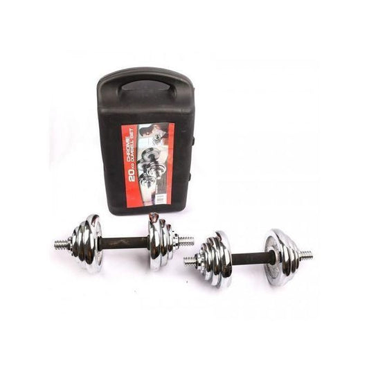 Autre Haltères chromées rechargeables de 20 kg