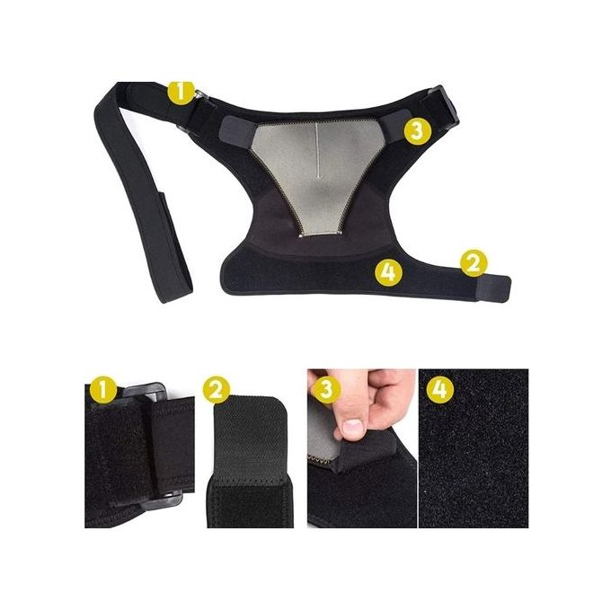 Épaulière réglable légère en néoprène pour la gym, le sport, la thérapie